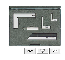 Набор УЛ лекальных угольников и линейки для разметки