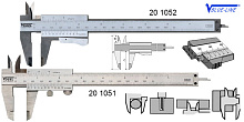 Штангенциркули ШЦ1 150х0,05 без параллакса Vogel