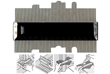Шаблон копировальный 150х40 и 300х75 для сложных профилей Vogel