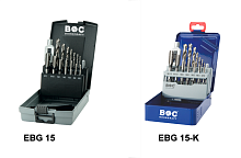 Набор М3 - М12 коротких метчиков и сверел с воротком Bohrcraft