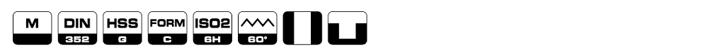 Метчики М1-М52 короткие HSS серия 4121 Bohrcraft