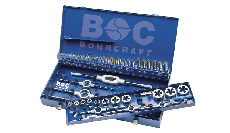 Набор М3 - М24 ручных метчиков и плашек Bohrcraft