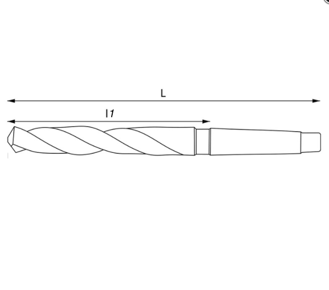 Сверла ∅ 5,75-79,0 HSS с конич хвостовиком Fervi