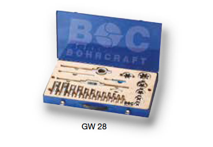 Набор G 1/8 - 1 ручных метчиков, плашек Bohrcraft