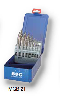 Набор М3 - М12 машинных метчиков и сверел Bohrcraft