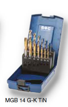 Набор М3 - М12 машинных метчиков и сверел Bohrcraft
