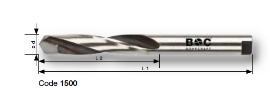 Наборы сверел с твердоспл режущей частью 1500 Bohrcraft