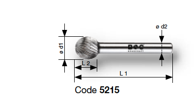 Борфрезы HSS сферические  Bohrcraft