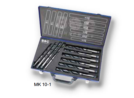 Наборы сверел HSS с конич хвостовиком 1450 Bohrcraft