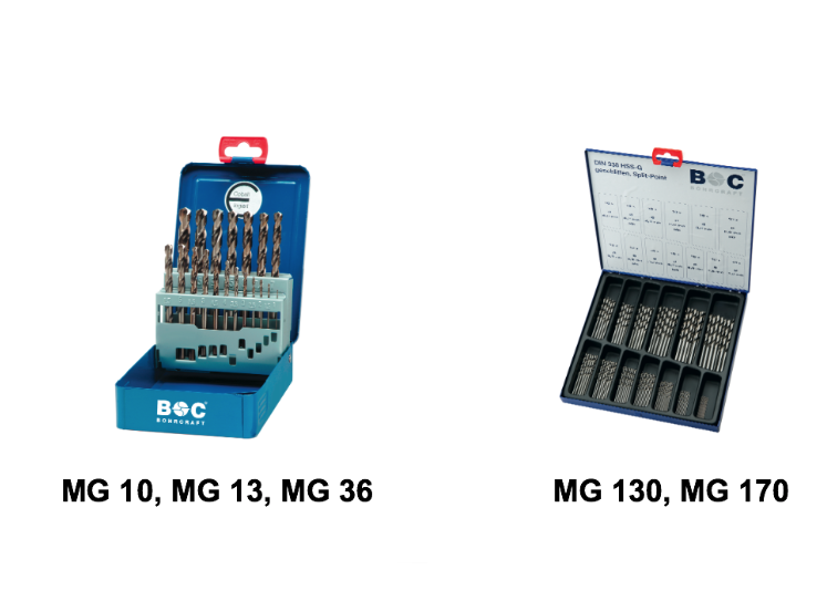 Наборы сверел шлифованных серии 1120  Bohrcraft